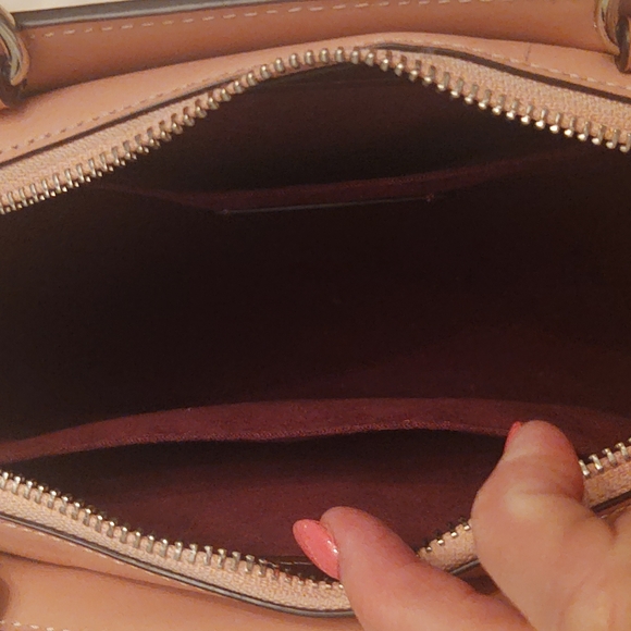 Coach dusty pink satchel with adjustable strap - Picture 4 of 12